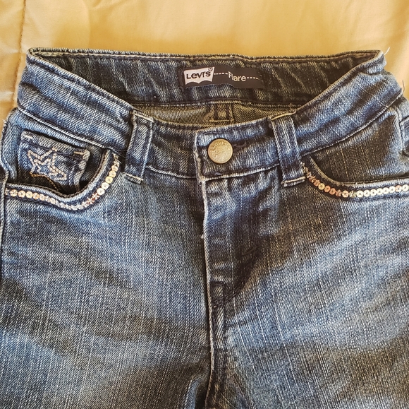 Levi Strauss Bootcut Jeans with Sequins 5 Slim - Picture 3 of 3